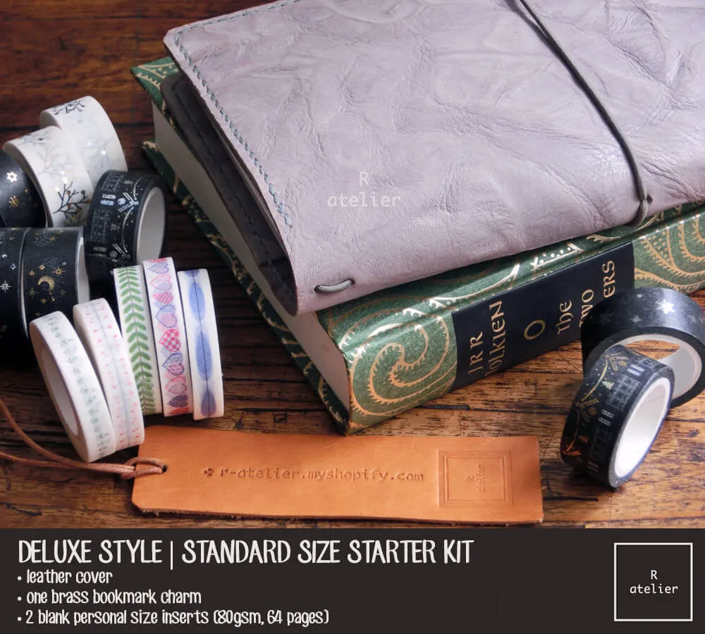 R.atelier Standard TN Leather Folio | Elephant Grey