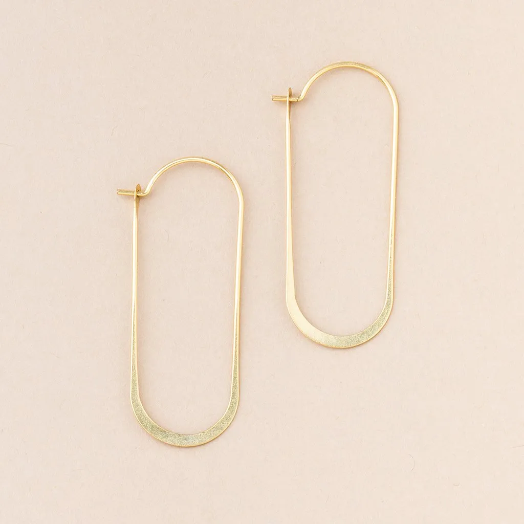 Refined Earring Collection Gold Vermeil - Cosmic Oval
