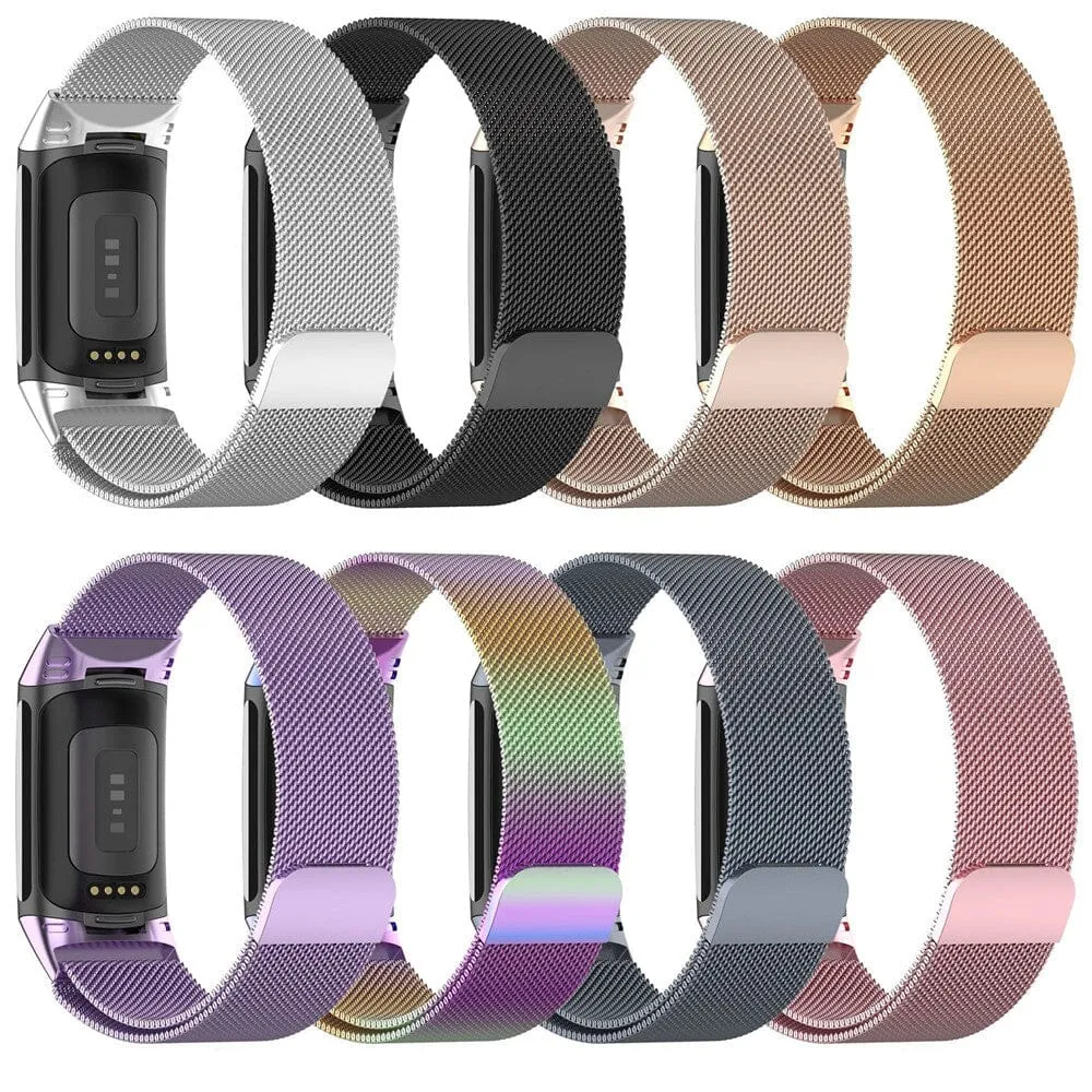 Replacement Milanese Watch Straps Compatible with the Fitbit Charge 6