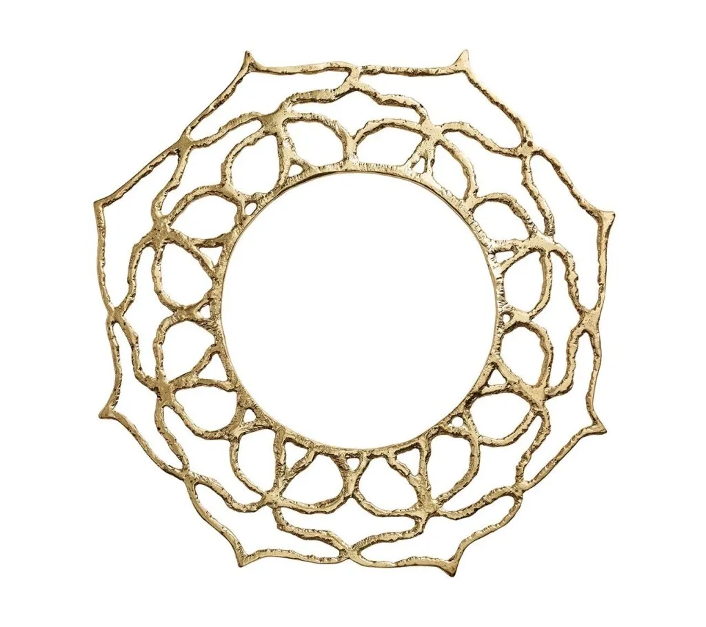 Sahara Charger in Gold, Set of 4