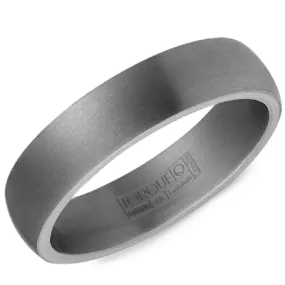 Sandpaper Domed Tantalum Band