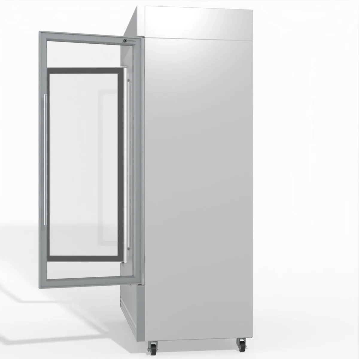 Skope BME1200N-AC 2 Glass Door Display or Storage Fridge, Lit Sign