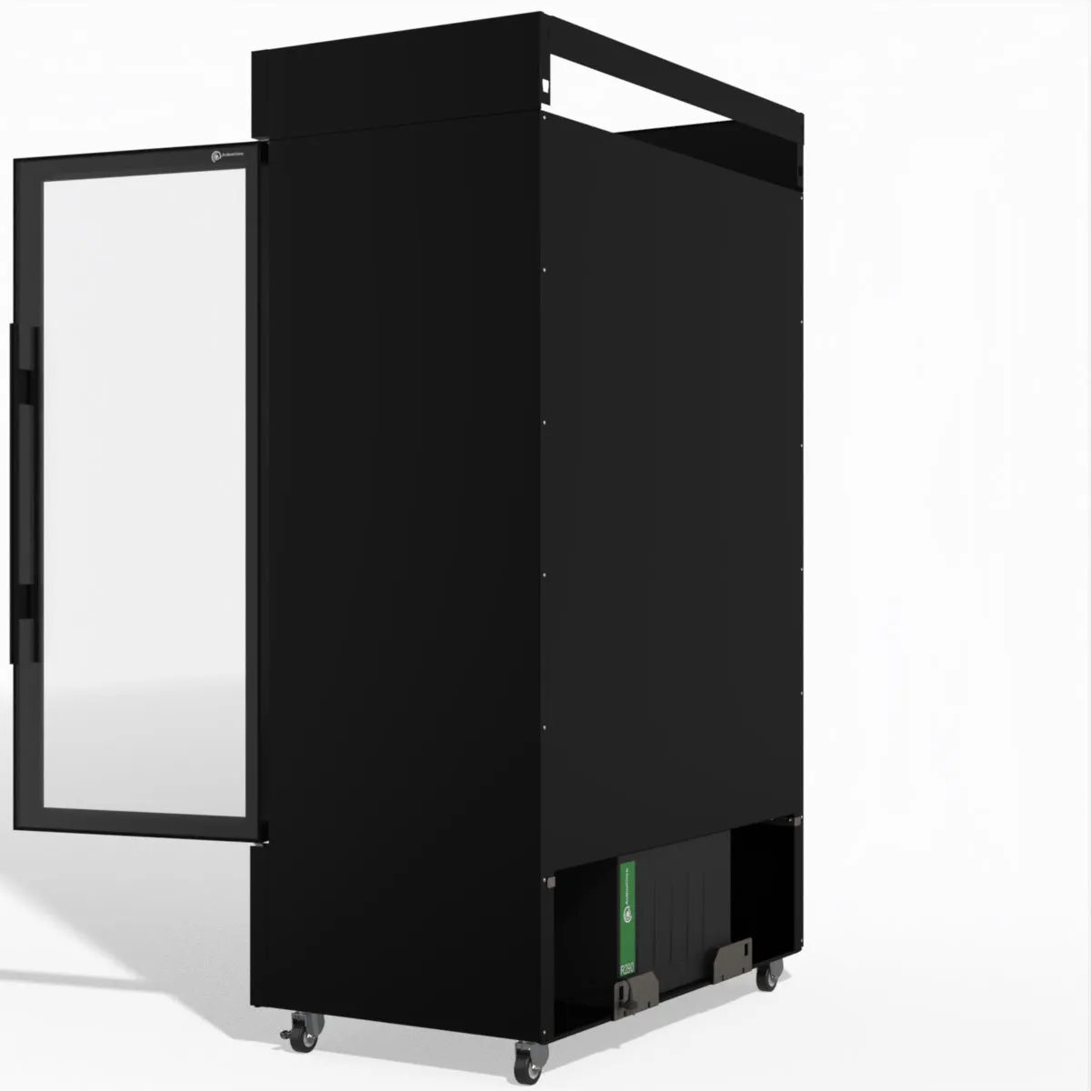 Skope BME1200N-AC 2 Glass Door Display or Storage Fridge, Lit Sign