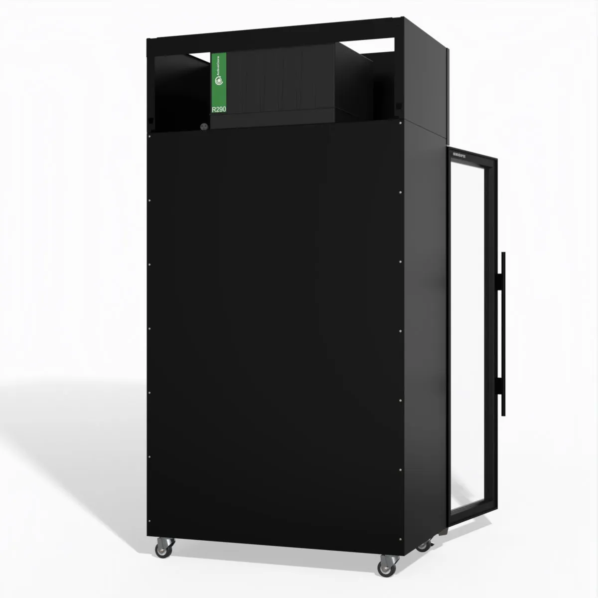 Skope TME1000N-AC 2 Glass Door Display or Storage Fridge, Lit Sign