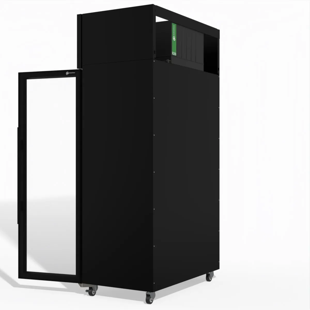 Skope TME1000N-AC 2 Glass Door Display or Storage Fridge, Lit Sign