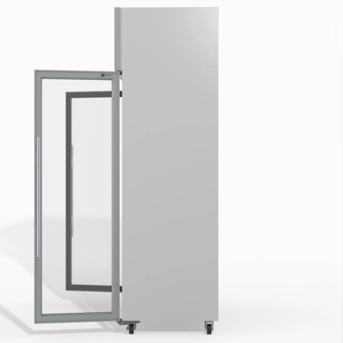 Skope TME1000N-AC 2 Glass Door Display or Storage Fridge, Lit Sign
