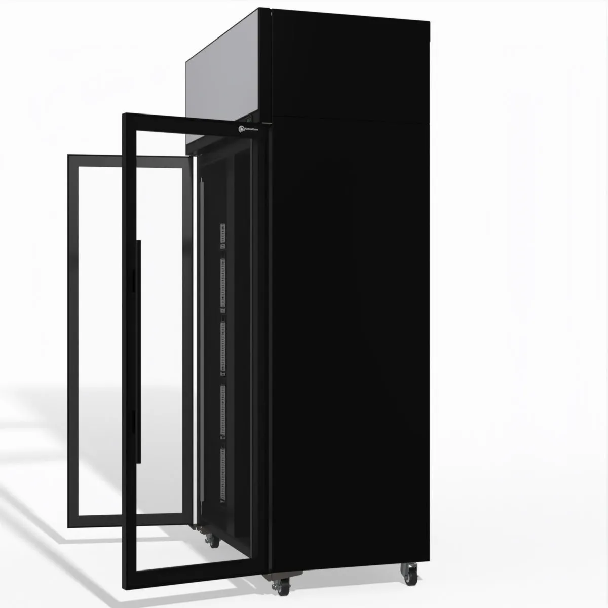 Skope TME1000N-AC 2 Glass Door Display or Storage Fridge, Lit Sign