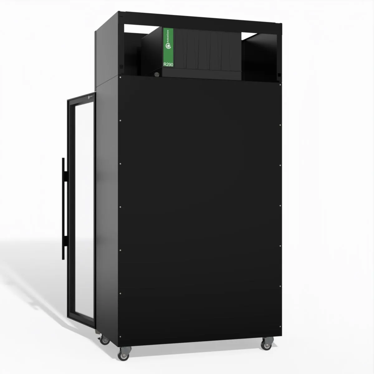 Skope TME1000N-AC 2 Glass Door Display or Storage Fridge, Lit Sign