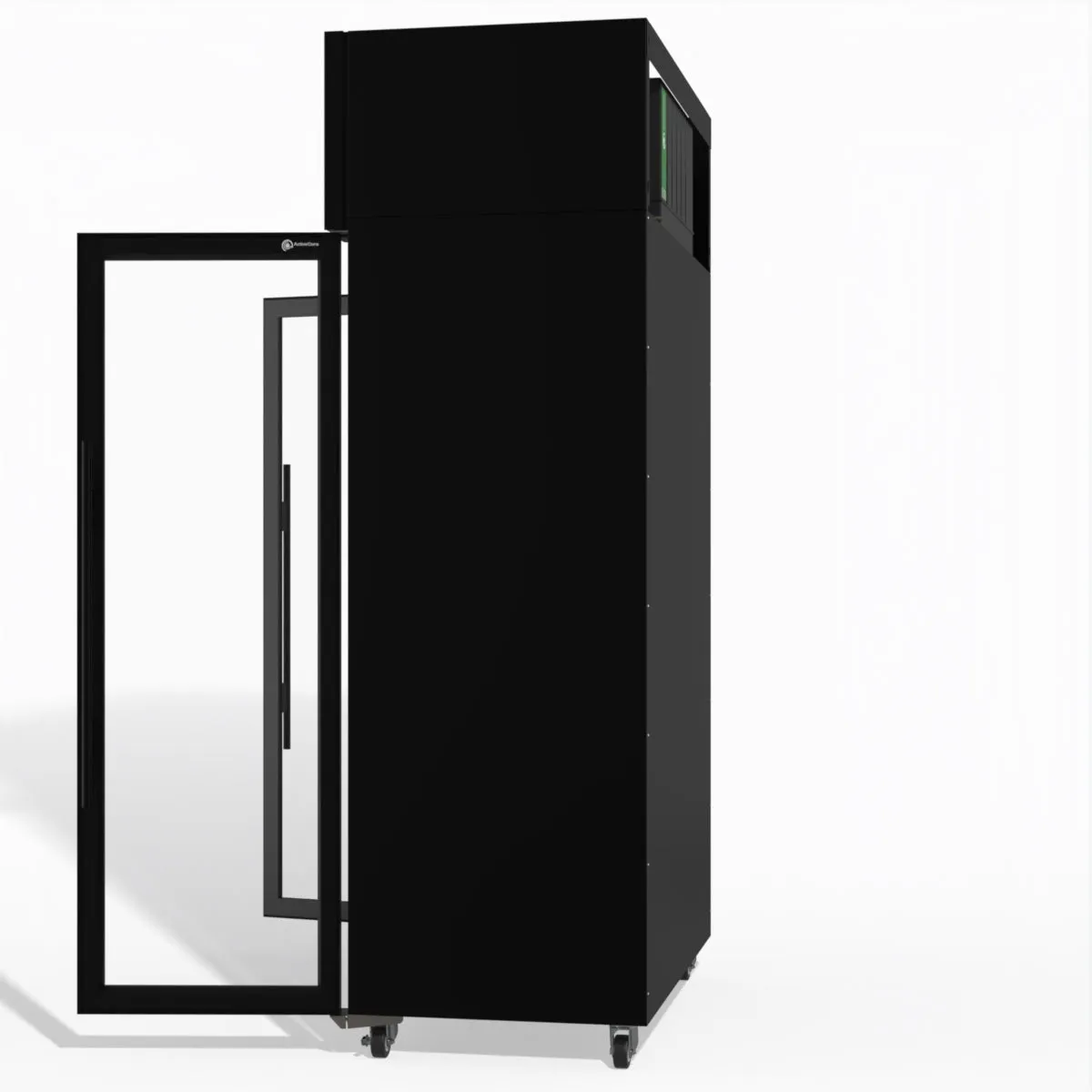 Skope TME1000N-AC 2 Glass Door Display or Storage Fridge, Lit Sign