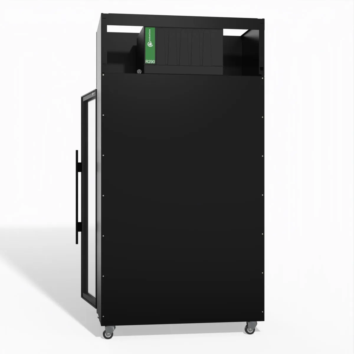 Skope TME1000N-AC 2 Glass Door Display or Storage Fridge, Lit Sign