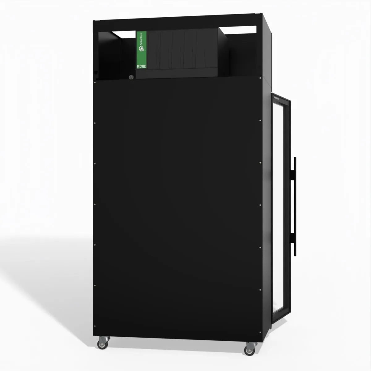 Skope TME1000N-AC 2 Glass Door Display or Storage Fridge, Lit Sign