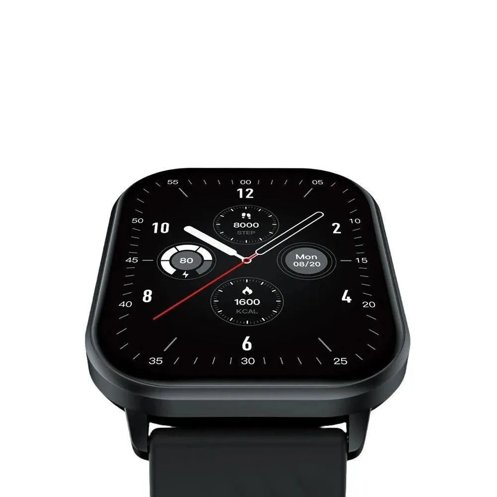 Smart Watch, 2.03" HD display, health & fitness tracking, notifications, music controls, waterproof, Bluetooth 5.2, rubber band, 220-300mAh battery.