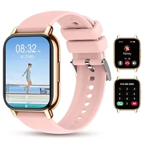 Smart Watch for Women (Dial Calls/Answer) for iphone and Android Phones Compatible, IP68 Waterproof Fitness Tracker, 24 Sport Modes, Blood Oxygen Heart Rate Sleep Monitor, Outdoor Sports Smartwatch
