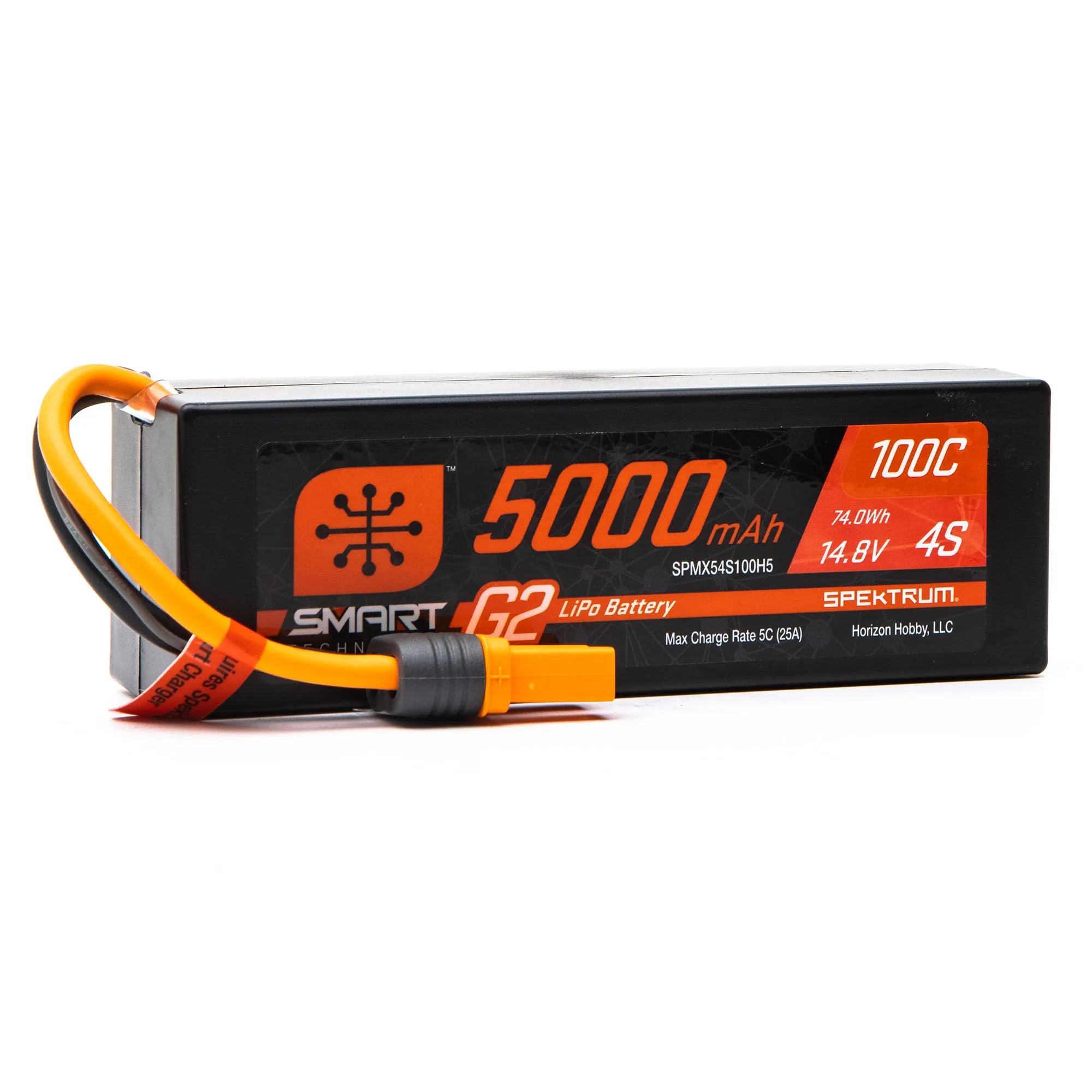 Spektrum 5000mAh 4S 14.8V Smart G2 LiPo 100C; IC5 SPMX54S100H5