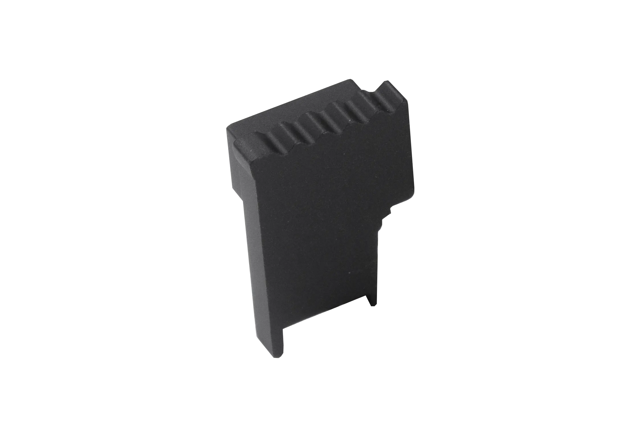 SQUARESTEP LED Endcap right - 7/16 - matte black anodized - aluminum