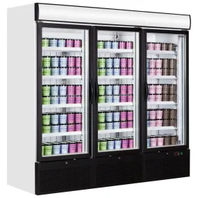 Tefcold Triple Glass Door Upright Display Freezer - NF7500G