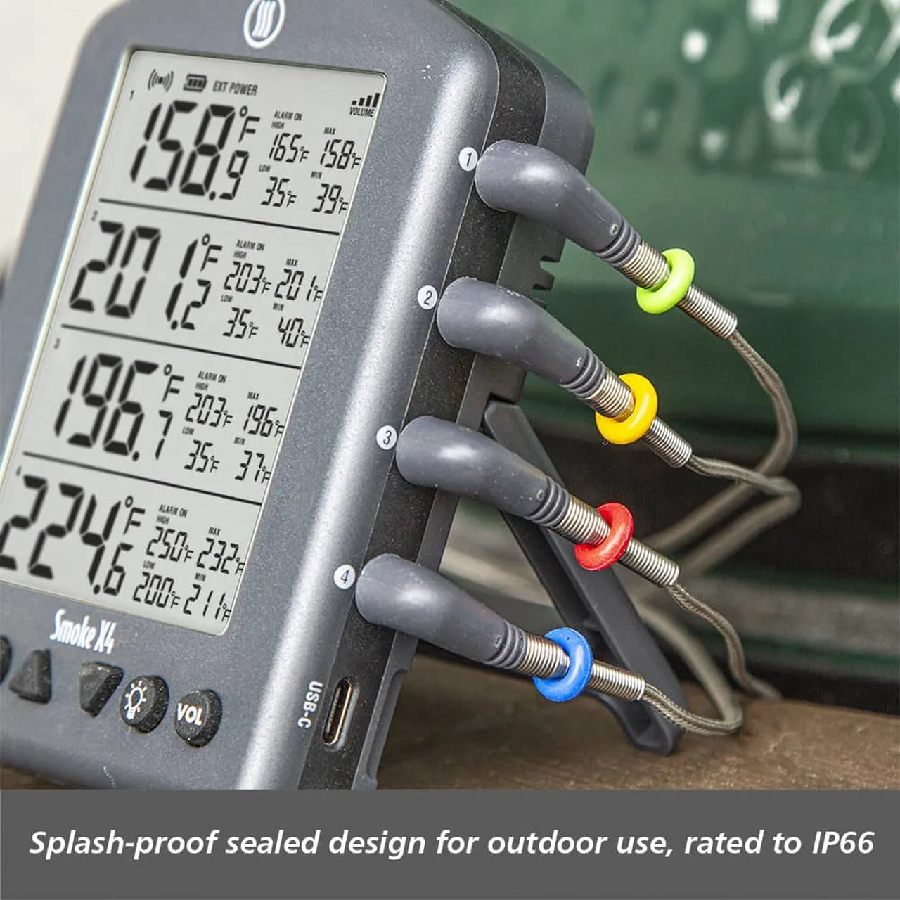 Sure! Heres an optimized title for the product:

Thermoworks Smoke X4 Extended Range Wireless BBQ Thermometer with Remote Monitoring