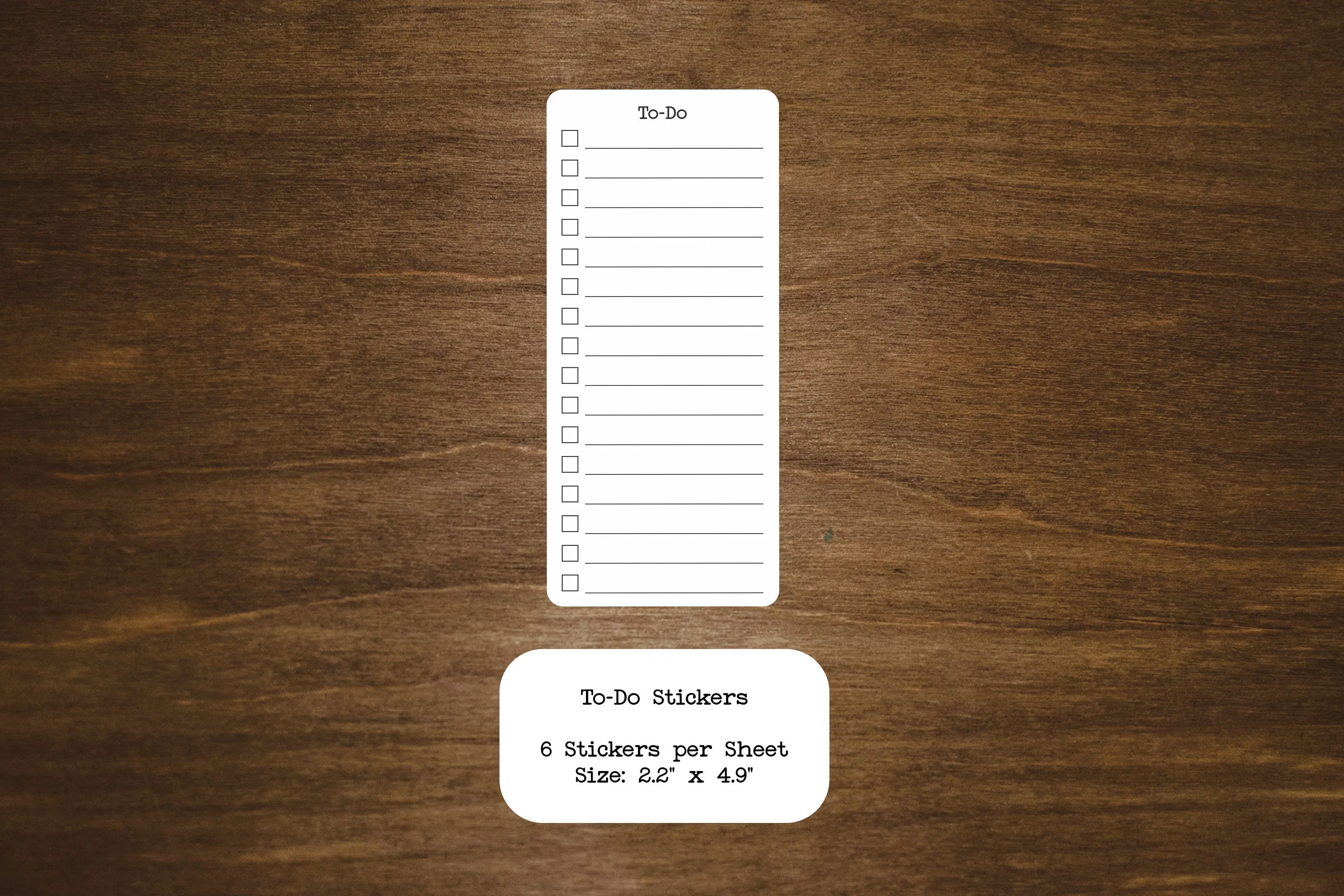 To Do List Sticker Sheet