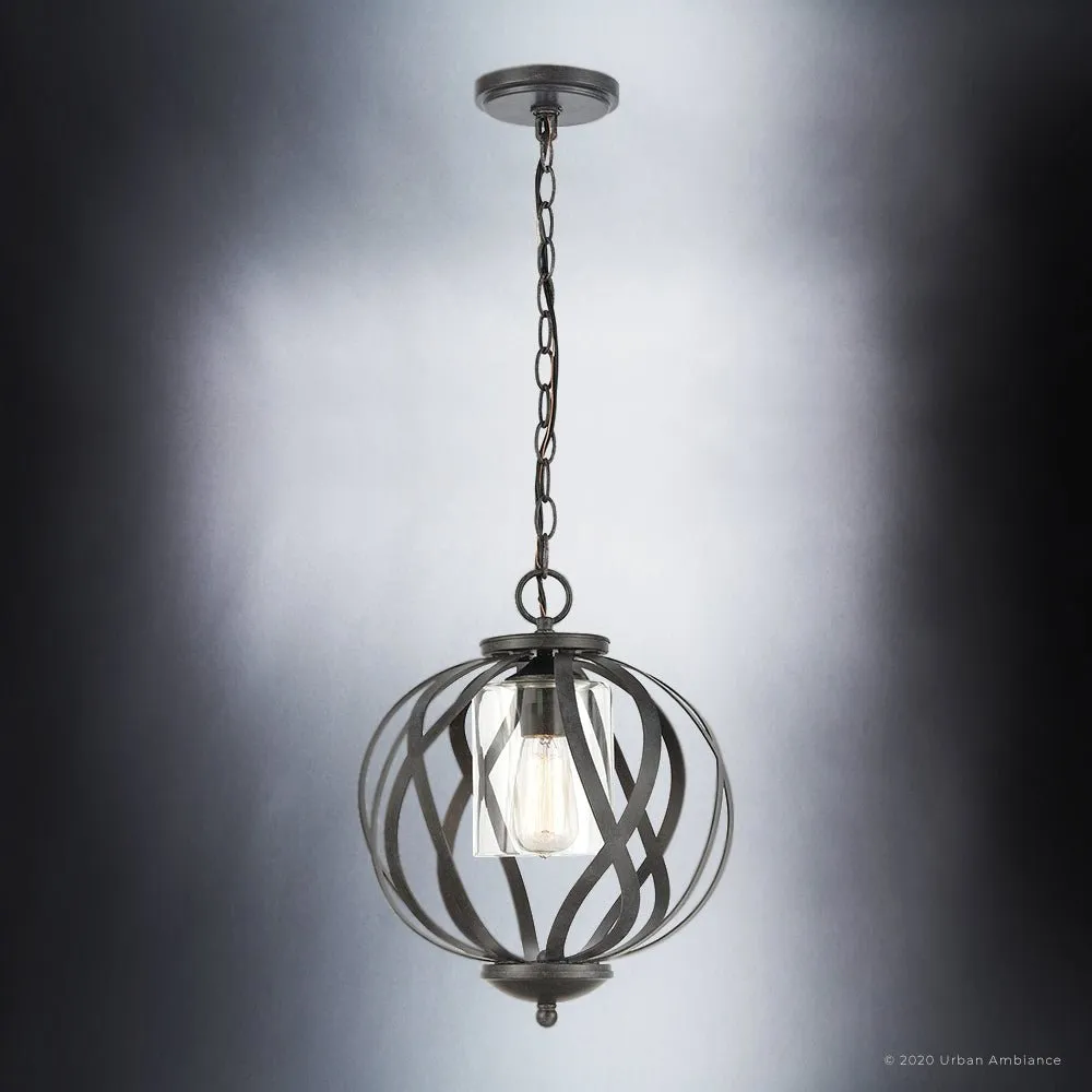 UEX2060 Tuscan Chandelier 16''H x 12''W, Dark Bronze Finish, Hamilton Collection