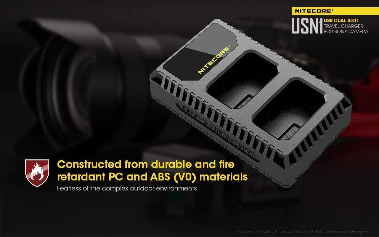 USN1 (Sony NP-FW50) Dual-Slot Battery Charger