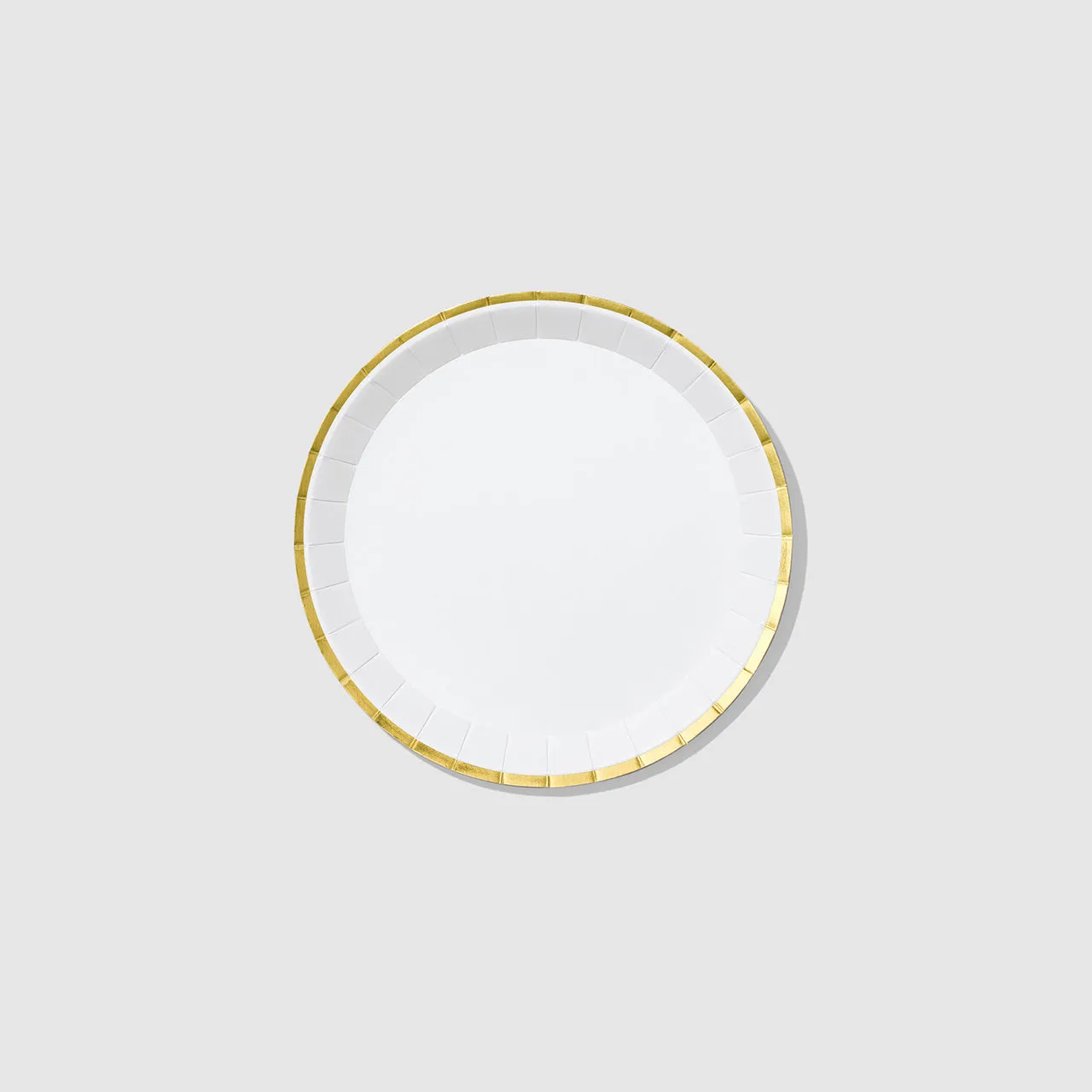 White and Gold Classic Small Plates (10 per pack)