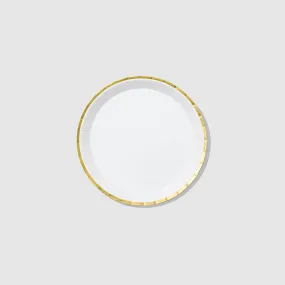 White and Gold Classic Small Plates (10 per pack)