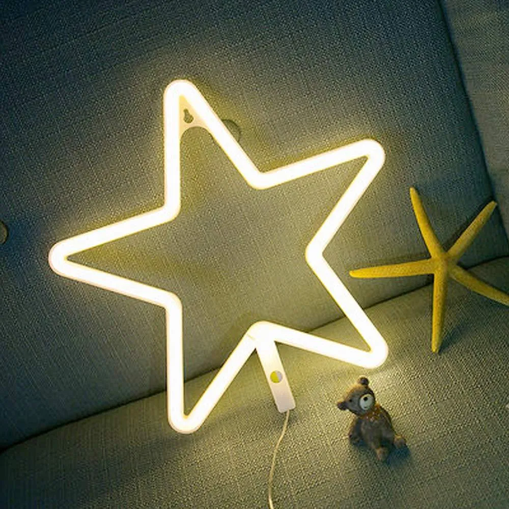 Yellow Neon Star