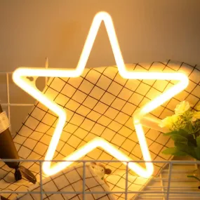 Yellow Neon Star
