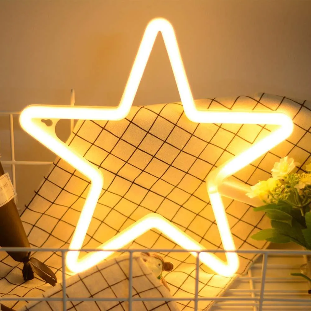 Yellow Neon Star