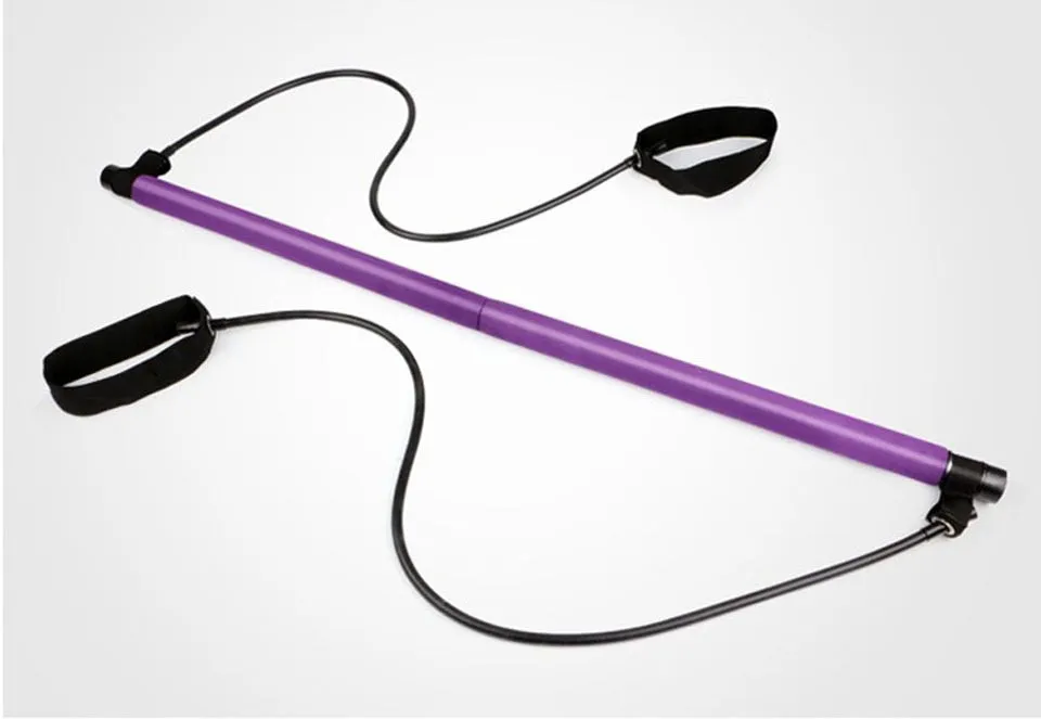 Yoga Pilates Bar Stick with Resistance Band