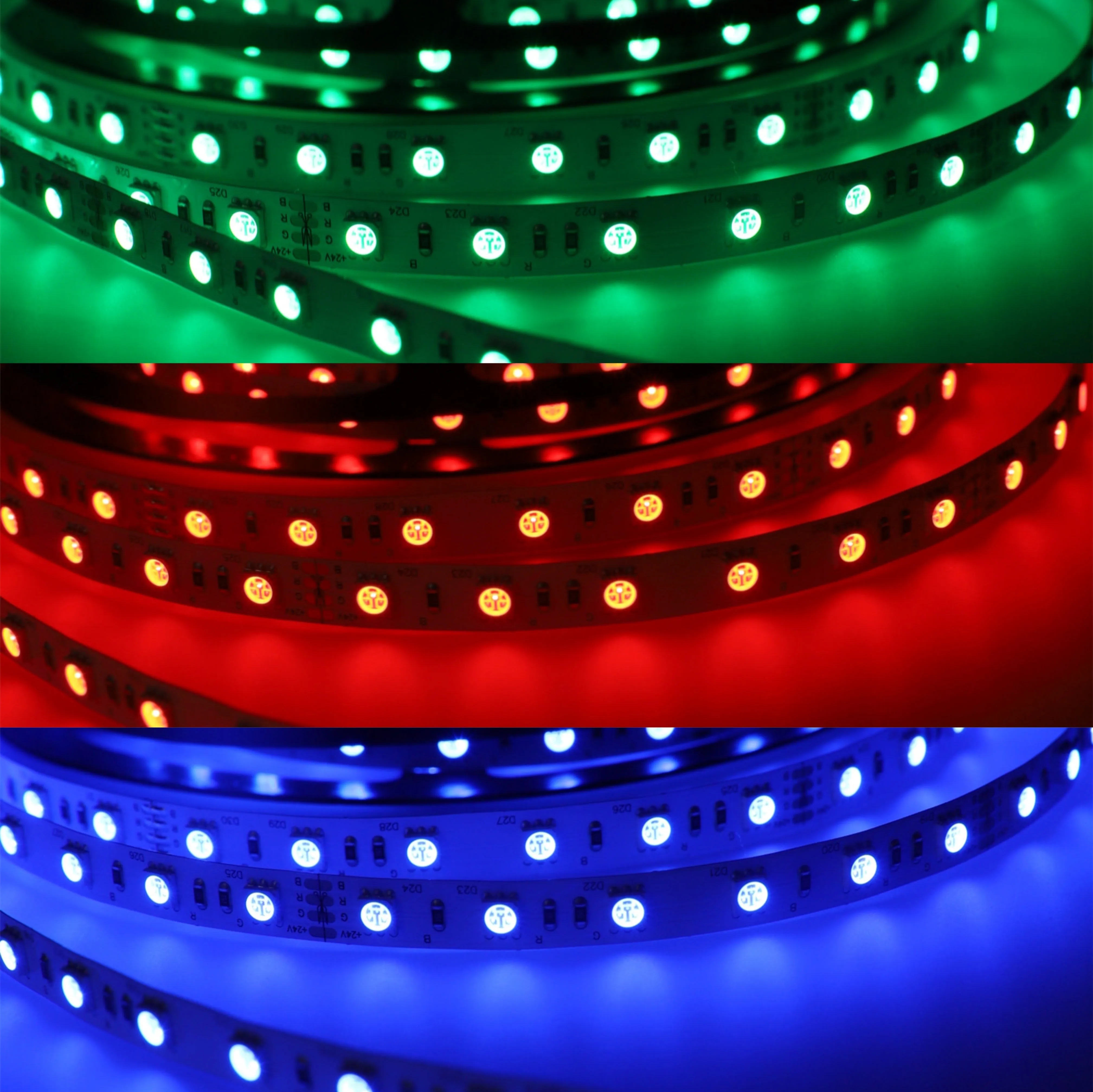 YUJILEDS® 3-in-1 RGB LED Flexible Strip - 60 LEDs/m - 5m/Reel