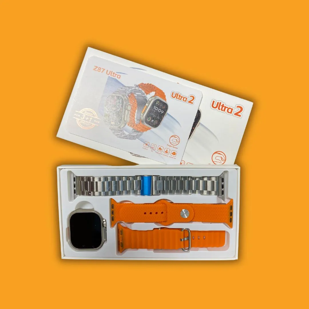 Z87 Ultra 2 Smartwatch - 3 1 Bands Finger Sensor
