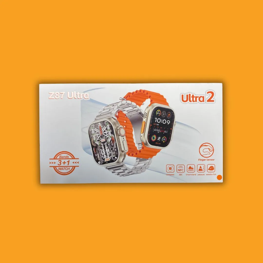 Z87 Ultra 2 Smartwatch - 3 1 Bands Finger Sensor