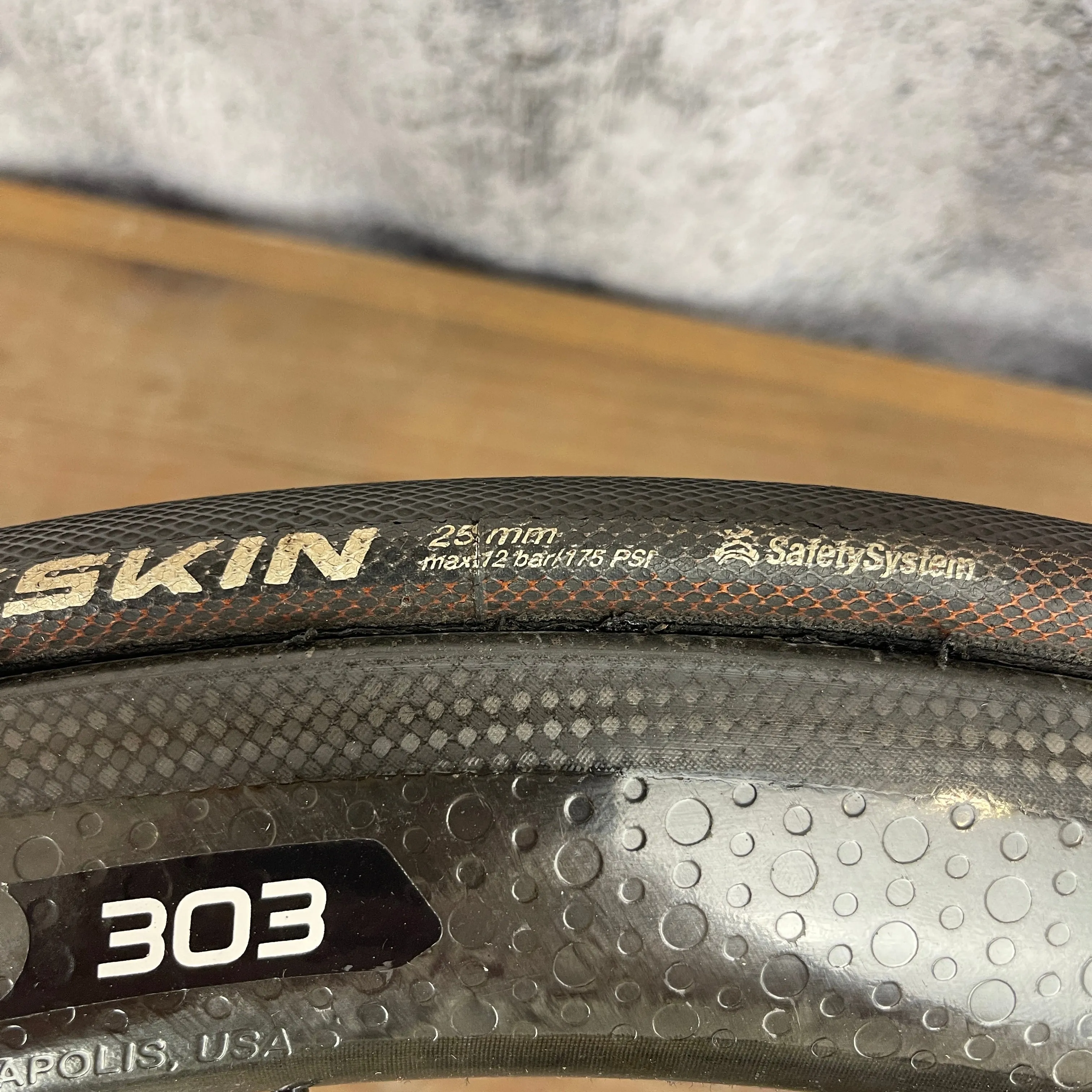 Zipp 303 Firecrest Road Bike Rim Brake Carbon Tubular Wheelset 700c 2010g