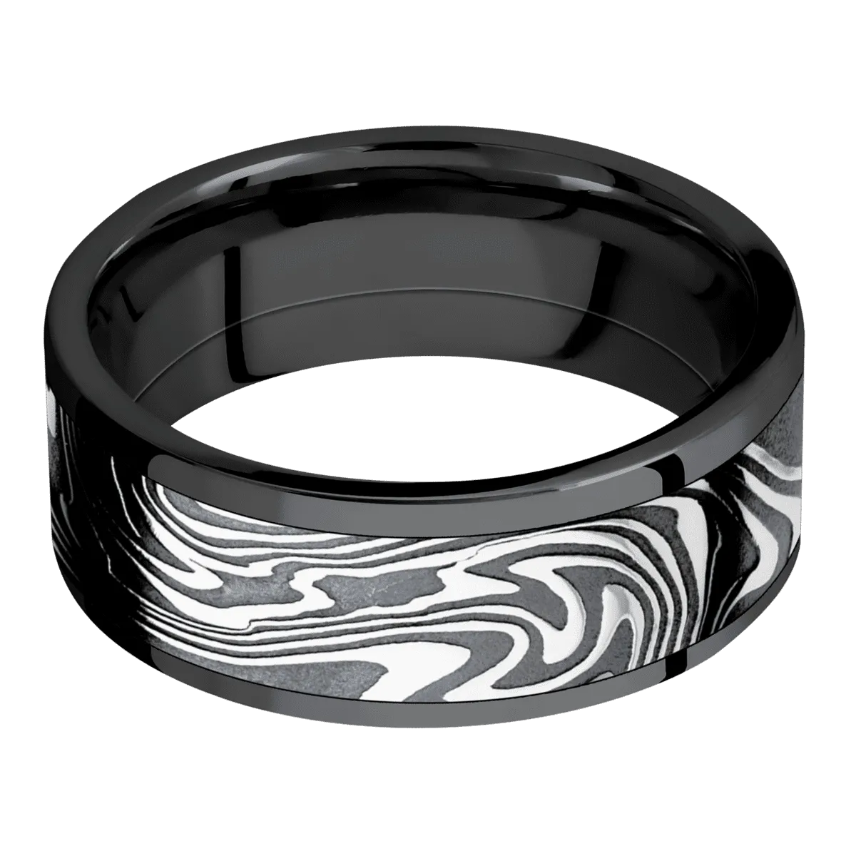 Zirconium with Polish Finish and Kinetic Inlay