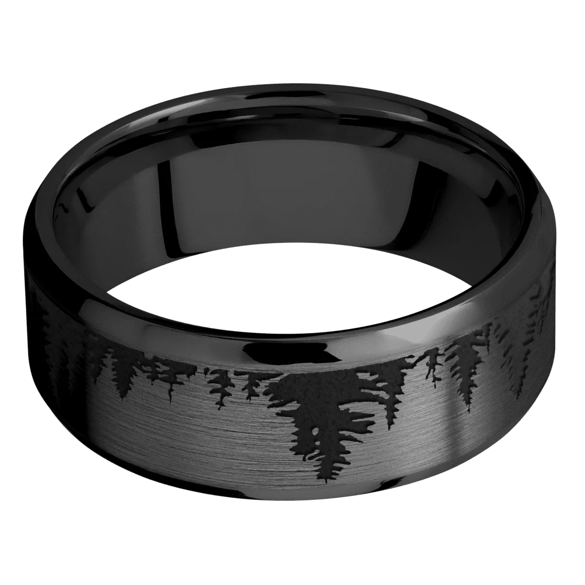 Zirconium with Satin , Polish Finish